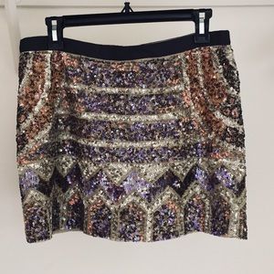 Beaded mini skirt club Monaco sz 6